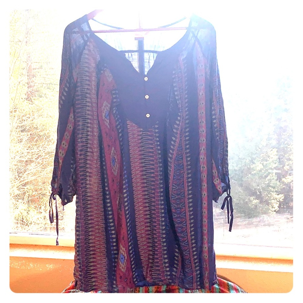 ROXY Boho Print Dress - M